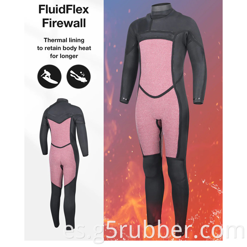 Mens 4 3mm Chest Zip Wetsuit G5nr 03